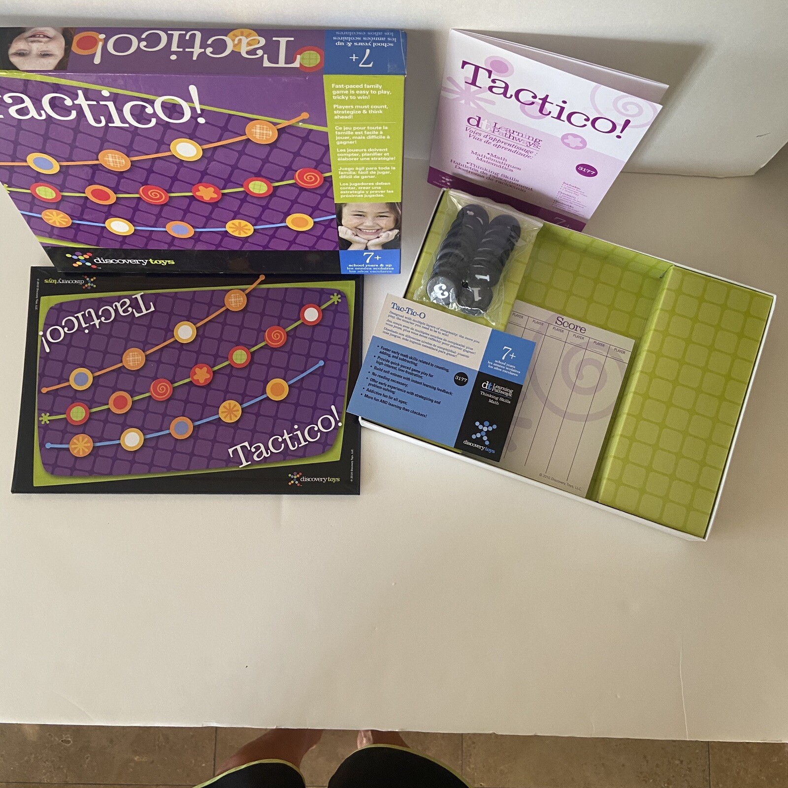 Discovery Toys Tactico! Game 7+ New-in opened box. Family Fun! Encourages math!