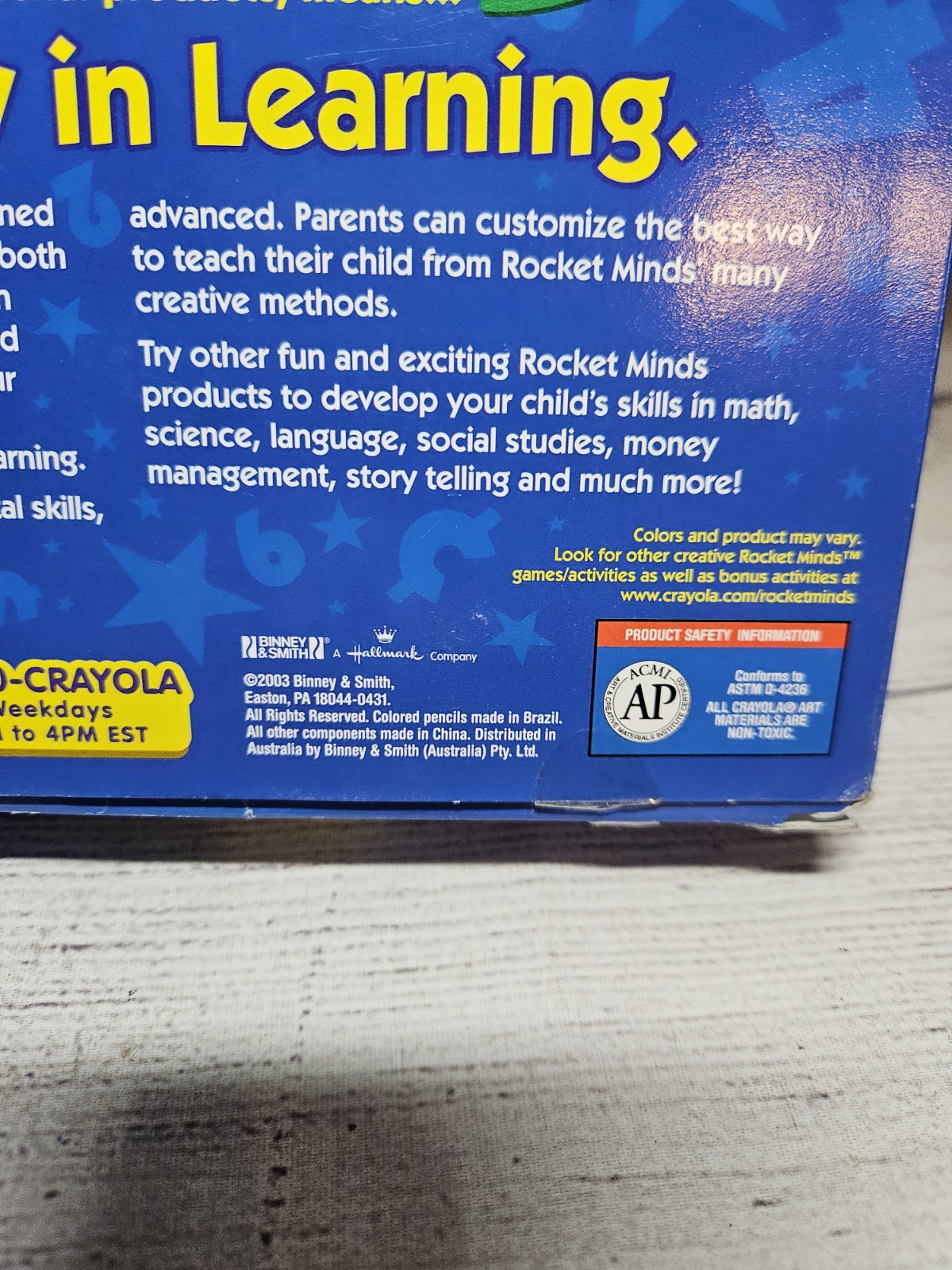 Vintage Crayola Rocket Minds FISH STORIES Learning Game – New Old Stock 2003