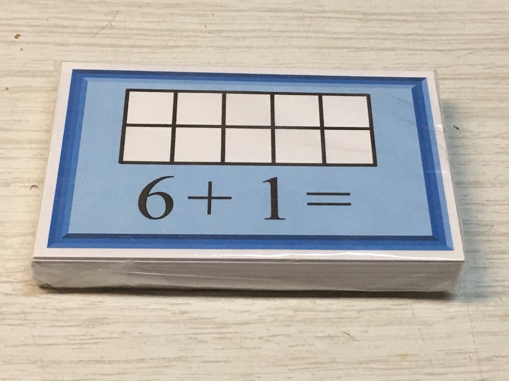 Addition Facts Ten Frame Cards – 56 Dry Erase Laminated Card – Kindergarten