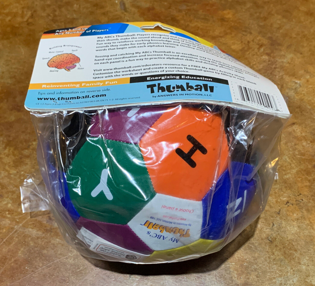 Thumball 1650-CE ABC’s 6″ Educational Toy Ages 3+