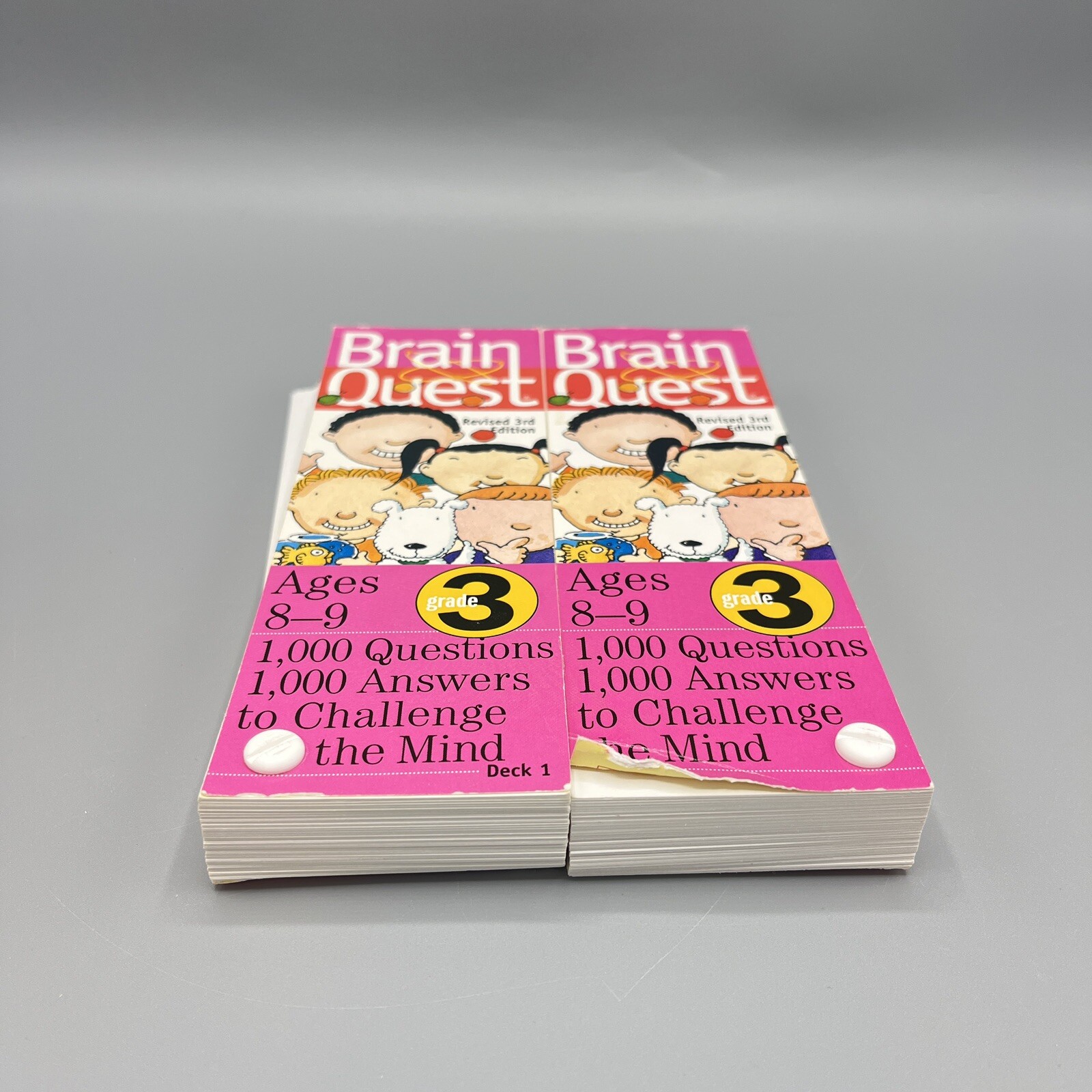 Brain Quest Quiz Cards 1000 Questions 3rd Grade Ages 8-9 Revised 3rd Edition – A