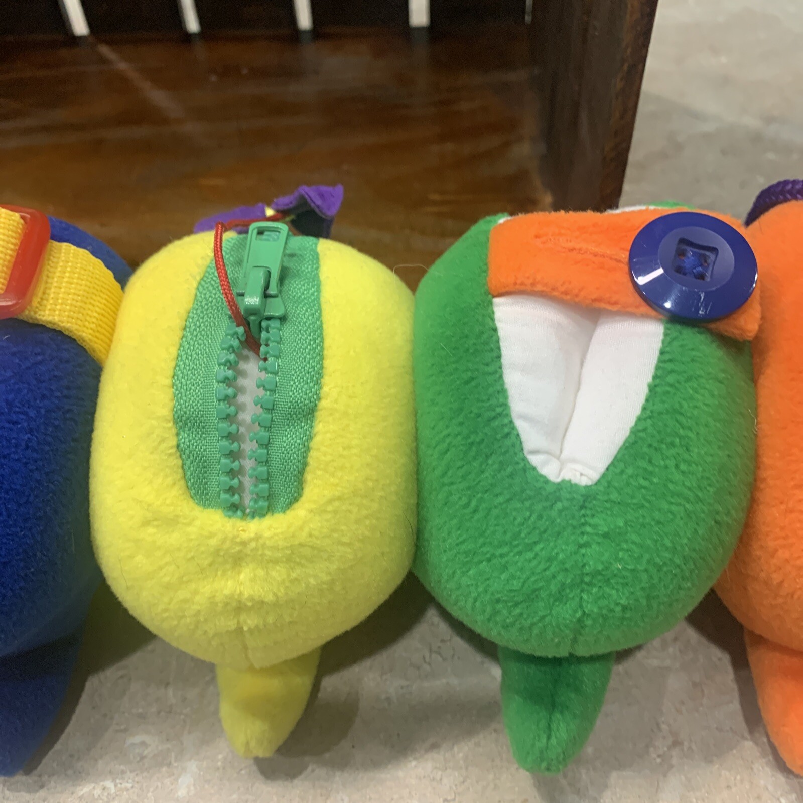 21″ Discovery Toys Caterpillar Dress-A-Pillar Plush Learning Toy 2012 Used