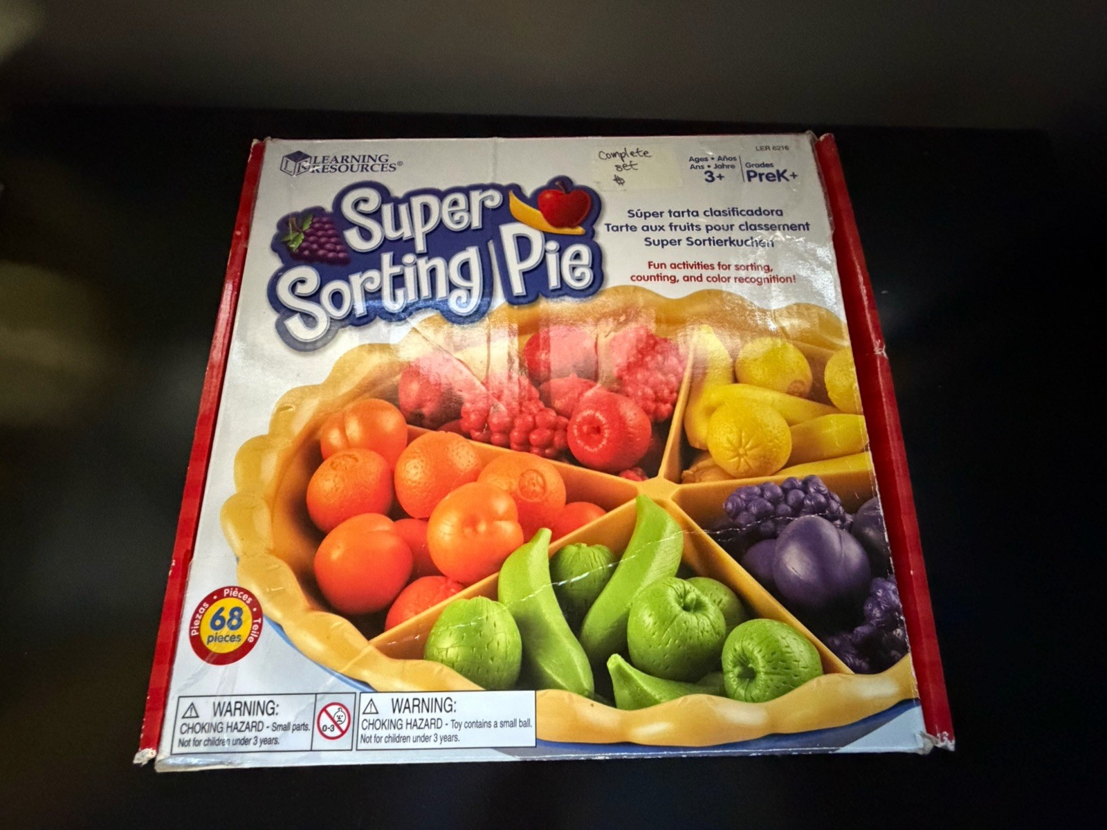 Learning Resources Super Sorting Pie Skill Learning: Sorting, Motor Skills Kids