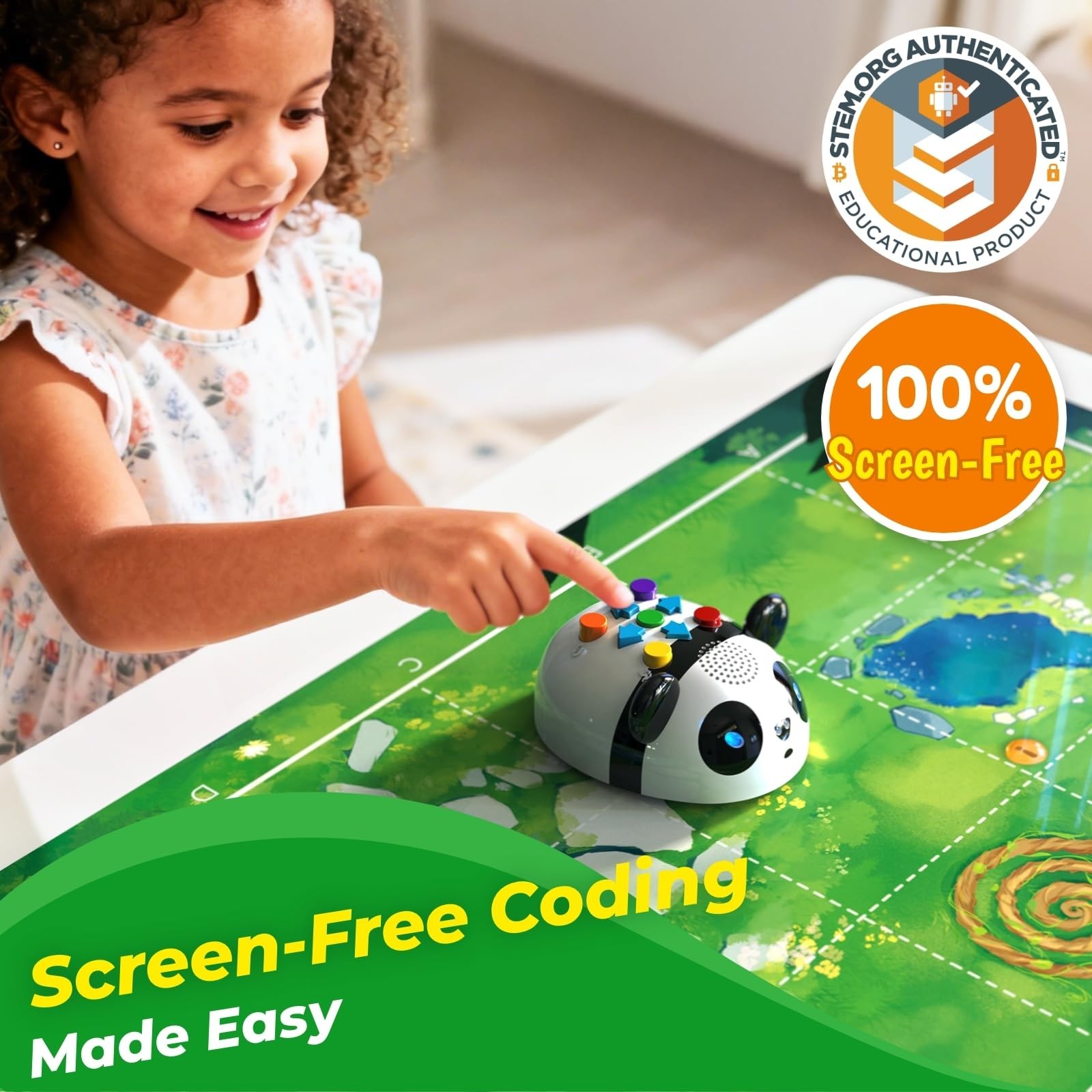 STEM Coding Robot Activity Set – 48 Pieces, Screen-Free Educational Toy for Kids