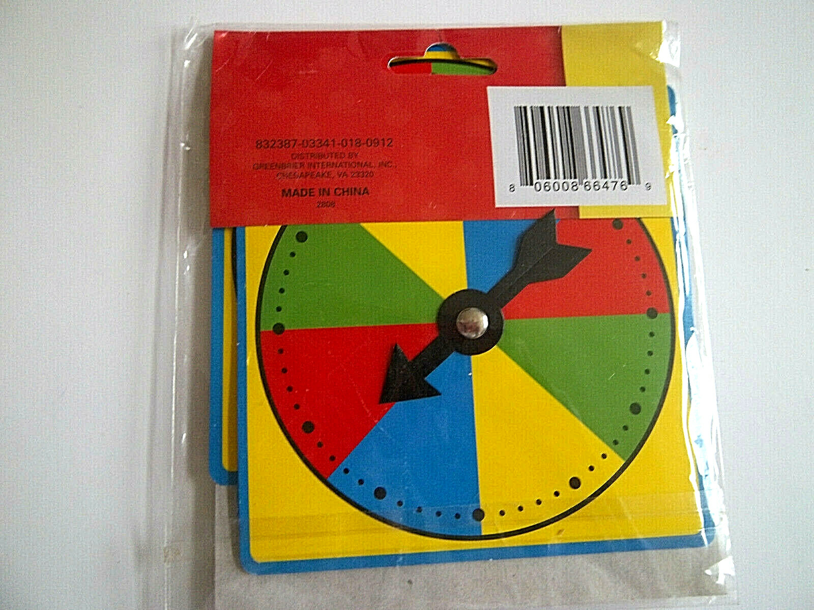 Teaching Tree Educational Spinners Colors 1 Pkg of 4 – New in Pkg