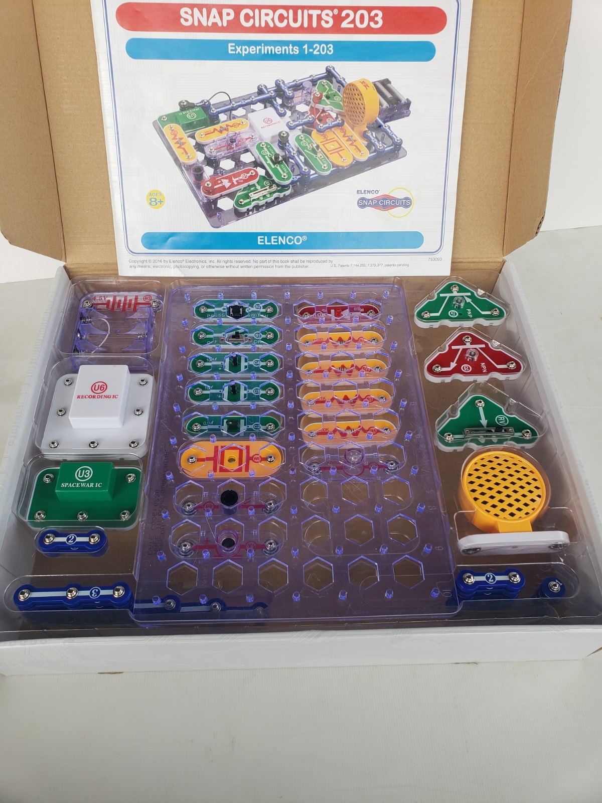 Snap Circuits 203 Electrical Project Kit 200+ Projects Elenco Complete