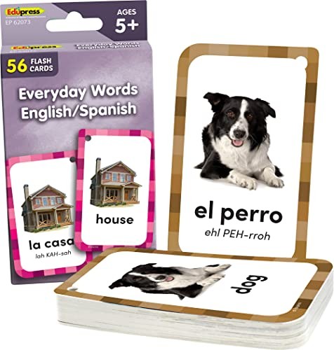 Everyday Words English Spanish Flash Cards Teacher Created Resources Learning To