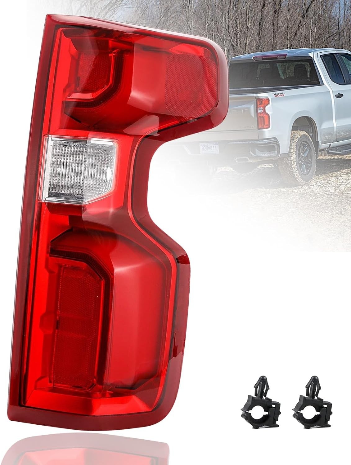 Tail Light Assembly For 2019-2023 Chevy Silverado 1500 Right Passenger Side LED