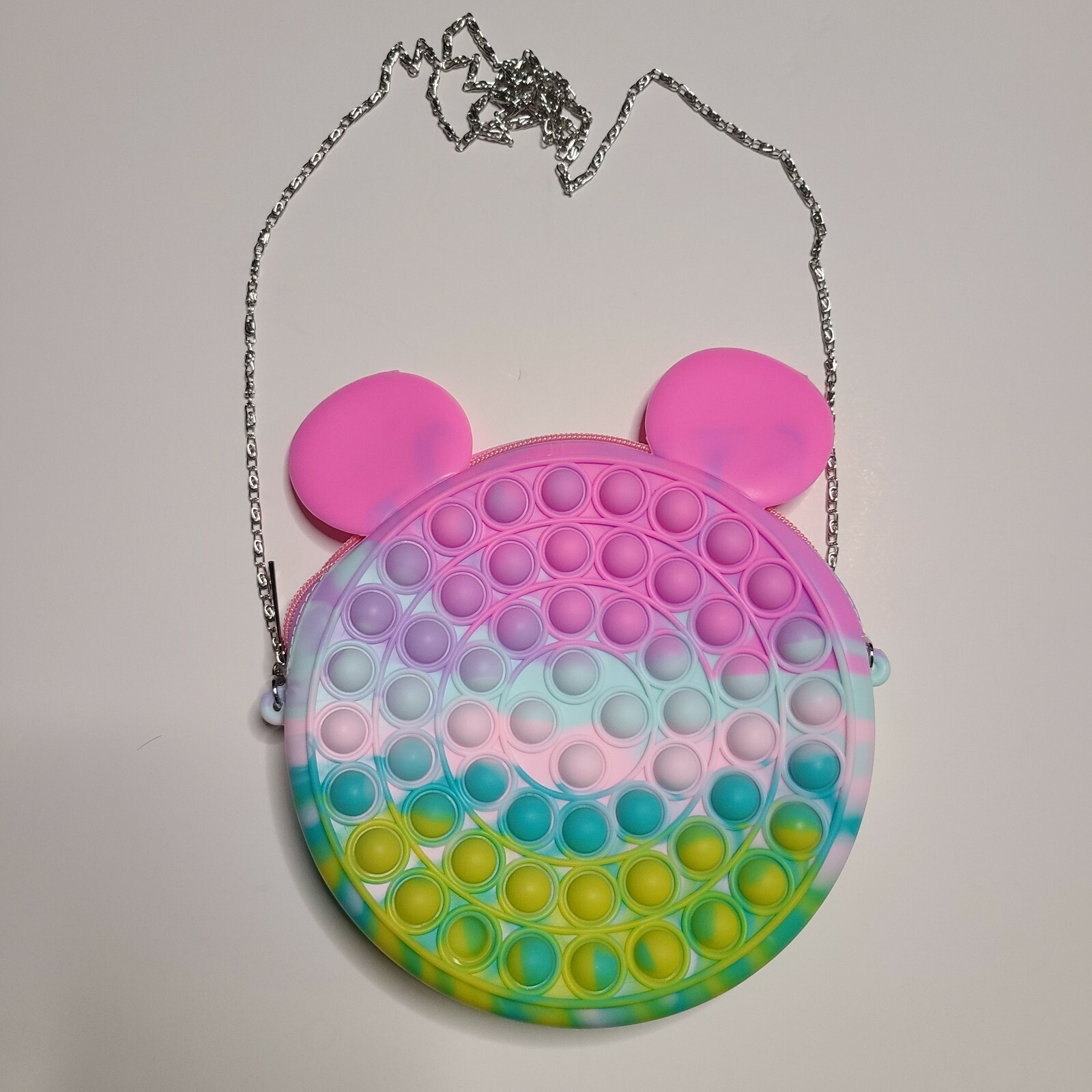 girl purse Popit Fidget Toy Push Bubble Sensory Stress Relief Kids crossbody bag