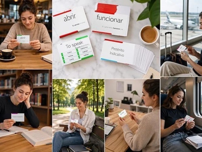 Enhance Your Spanish with 800 Conjugation Cards: 200 Key Verbs in 9 Tenses