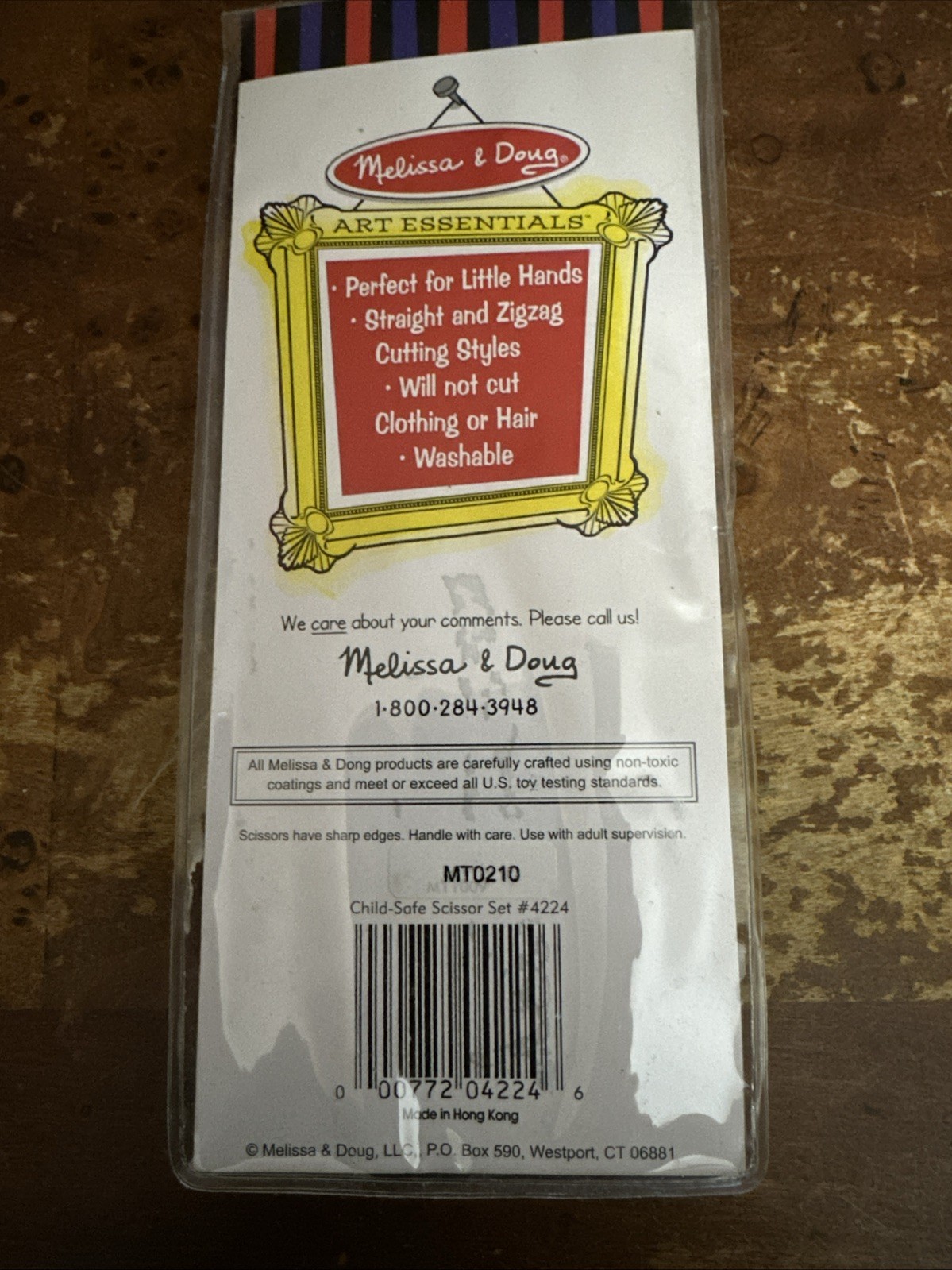 Melissa & Doug Child-Scissors Straight And Zigzag Cut Styles Will Not Cut Hair