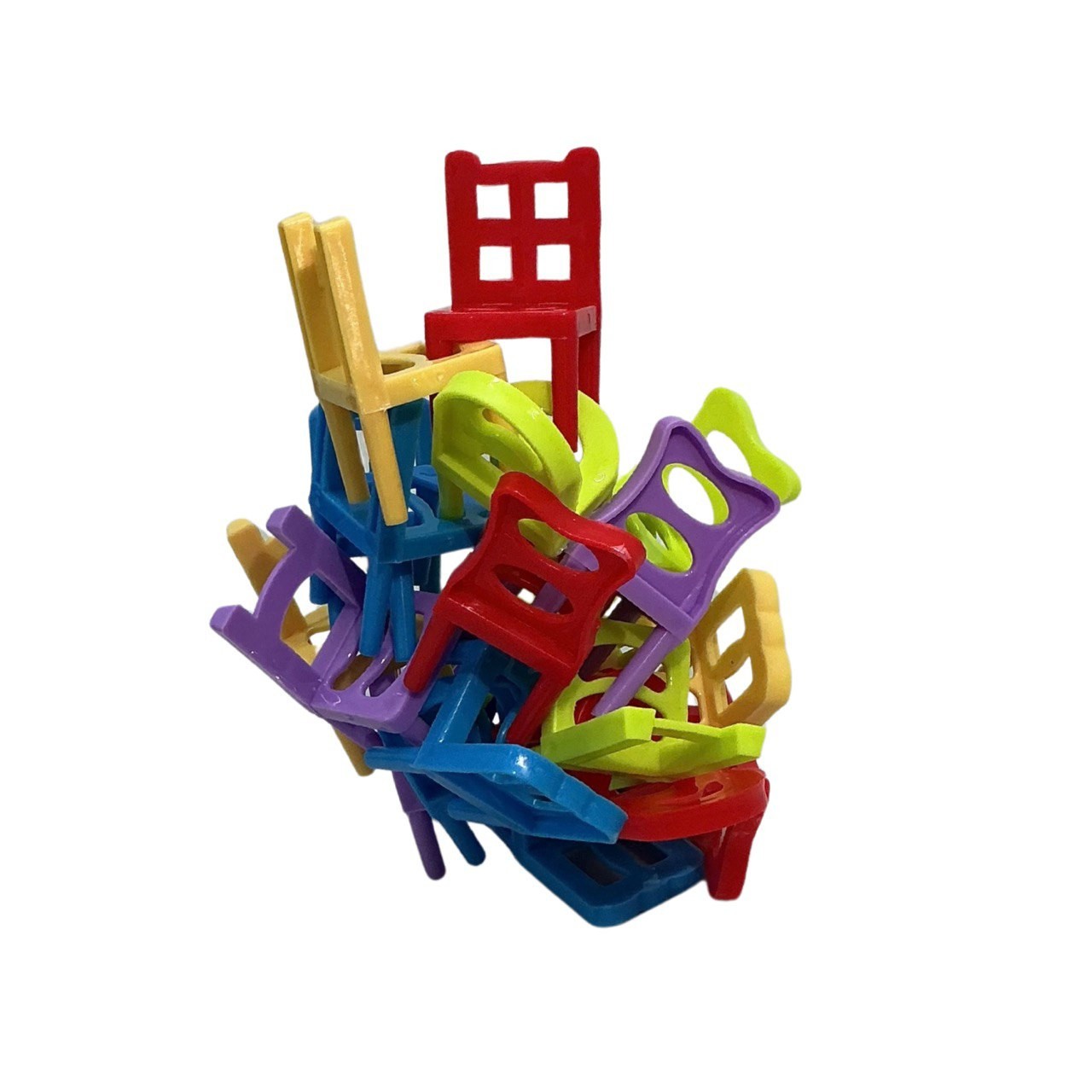 JOYIT Chair Stack Game Balancing Chairs Toy Fine Skill Puzzle Game Kids 20pcs