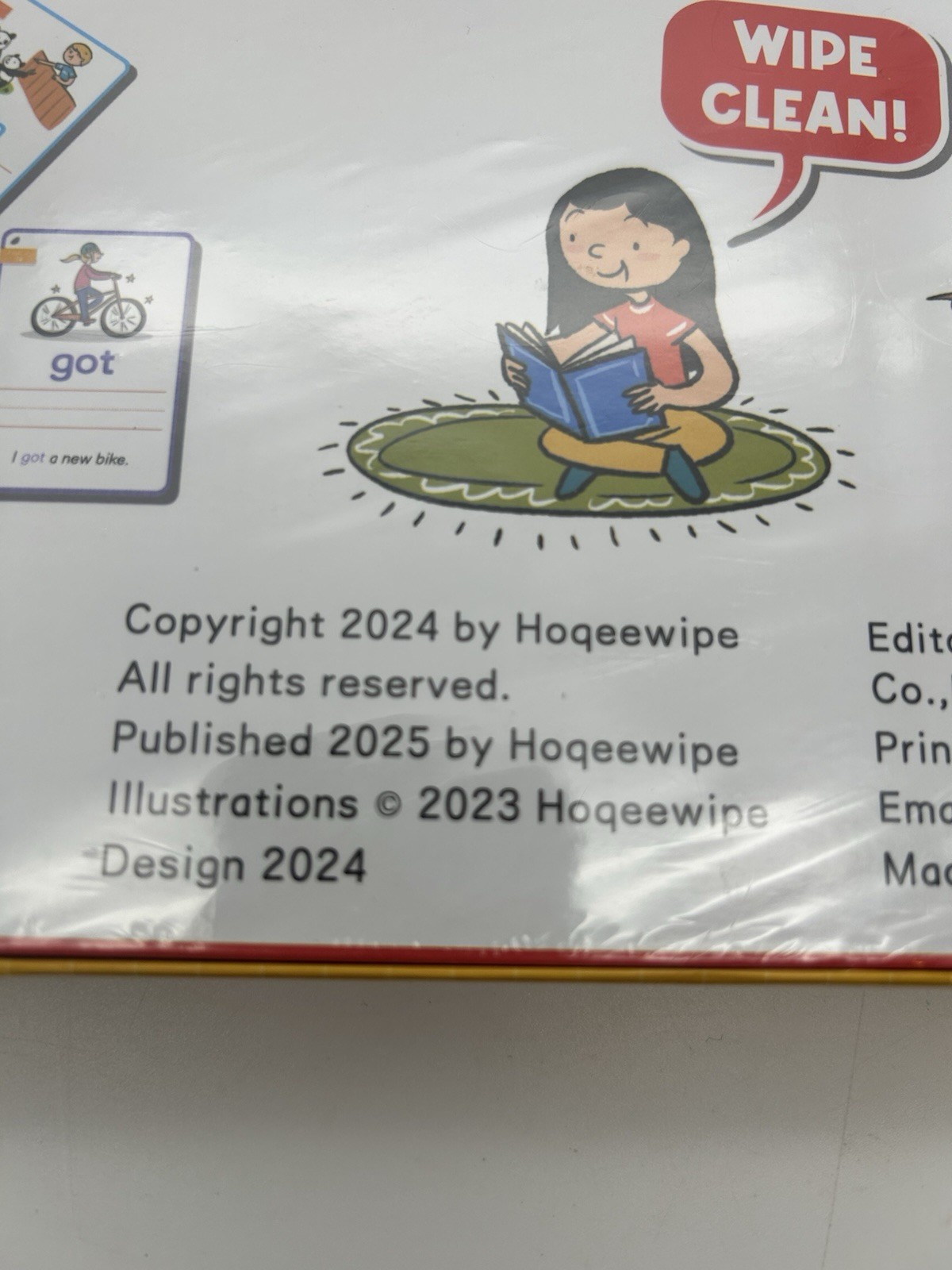Hoqeewipe Sight Words Learning Cards 130pc Wipe Clean Set Ages 3+ New