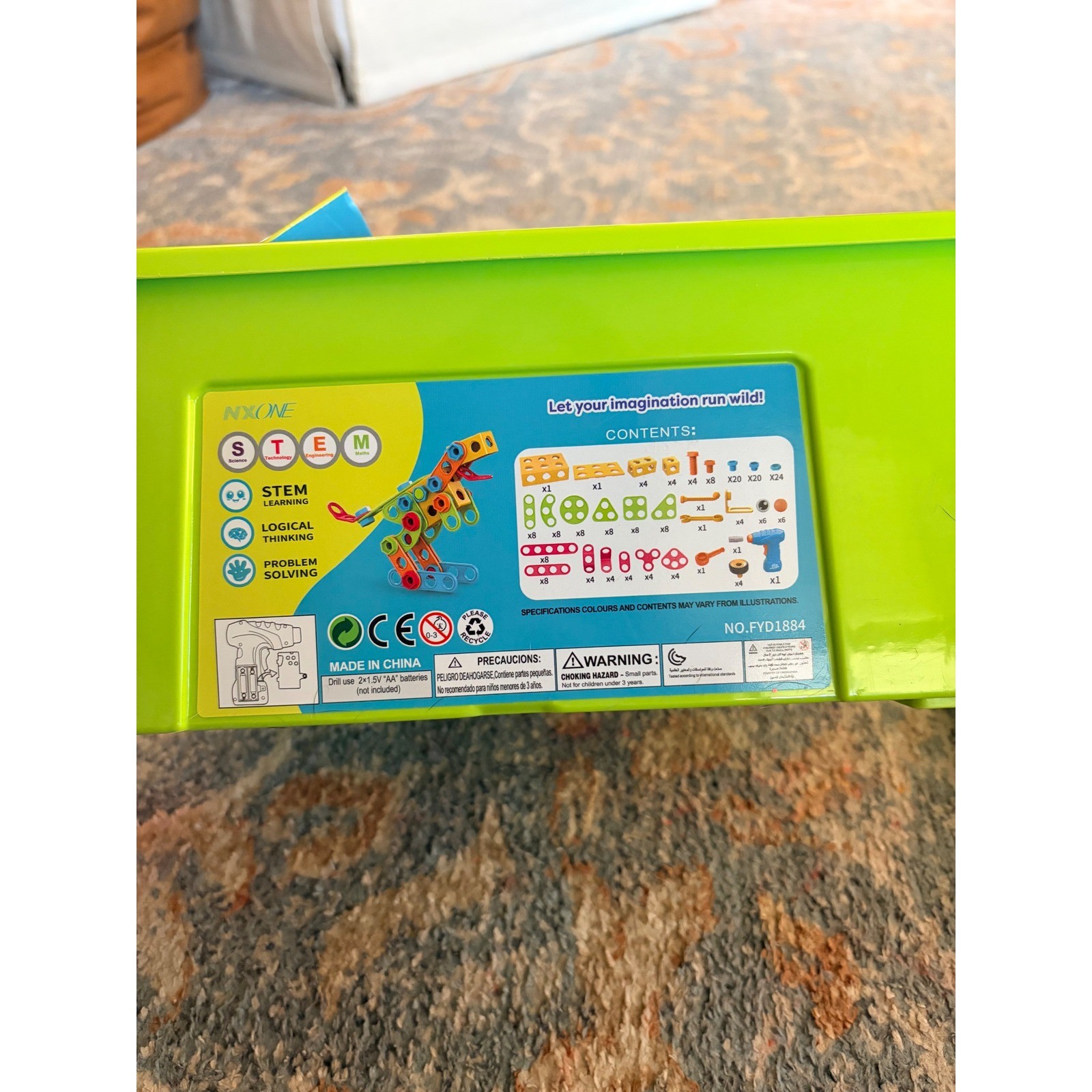 195 Piece Educational STEM Construction Building Toy Set