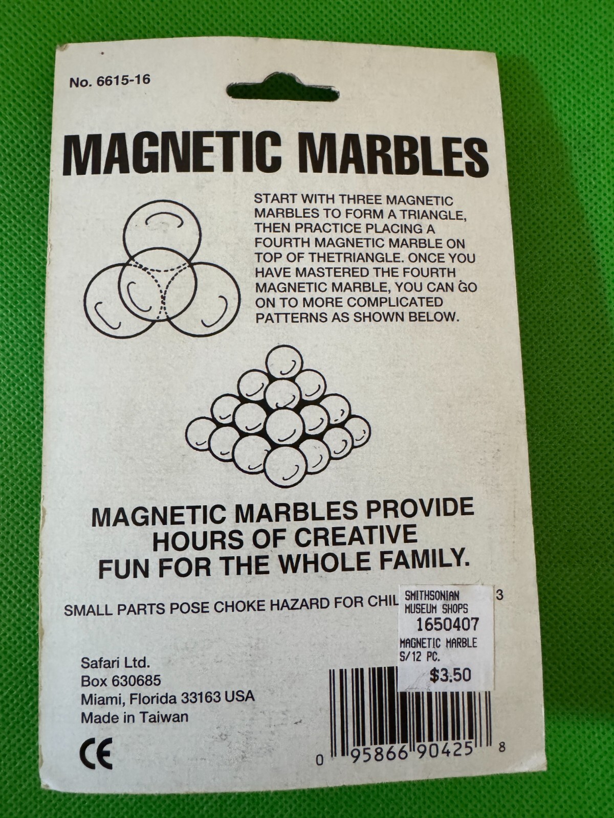 Vintage Smithsonian Magnetic Marbles – Factory Sealed – Circa 1992