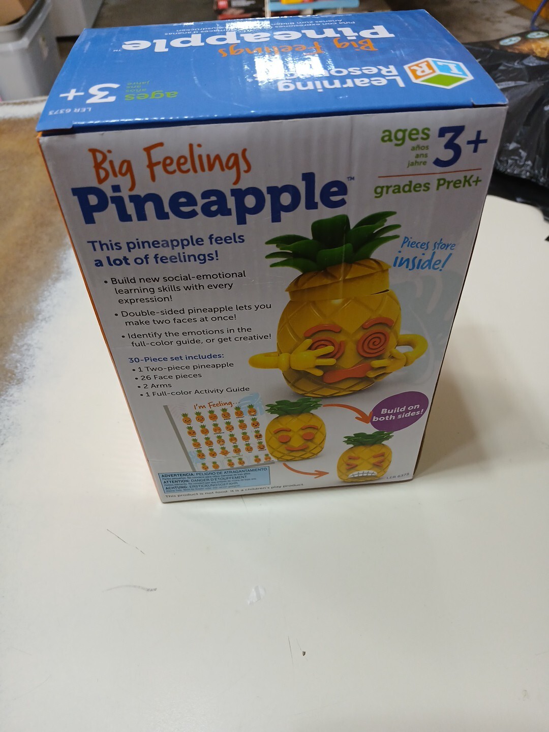 Learning Resources Big Feelings Pineapple Social-Emotional Learning Faces