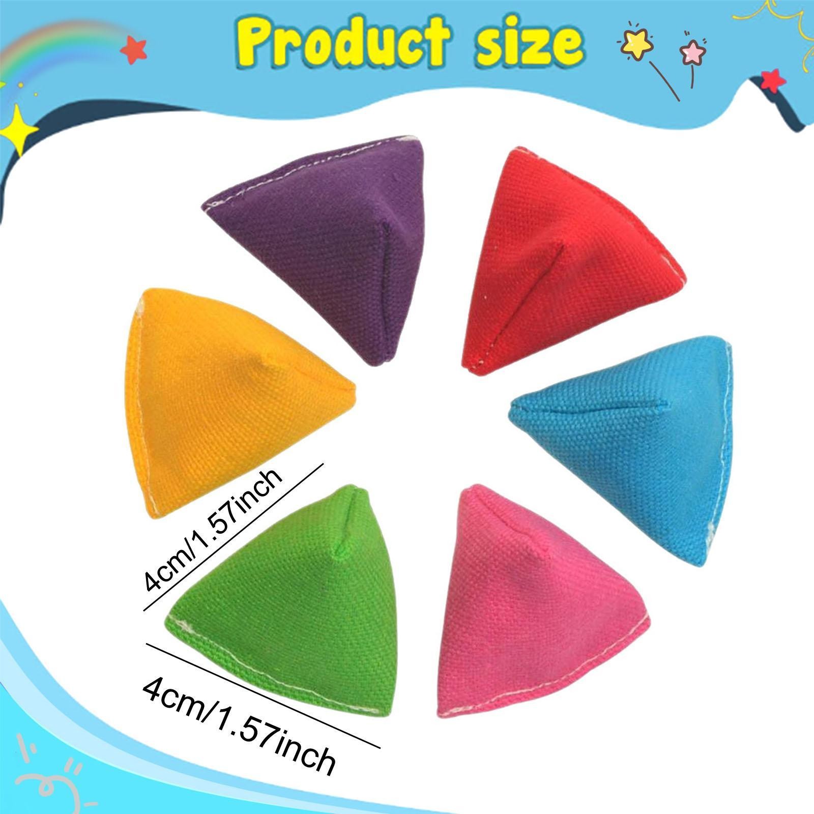 30x Mini Bean Bags Mini Sandbag Learning Game Color Learning 4cm Toss Bag for