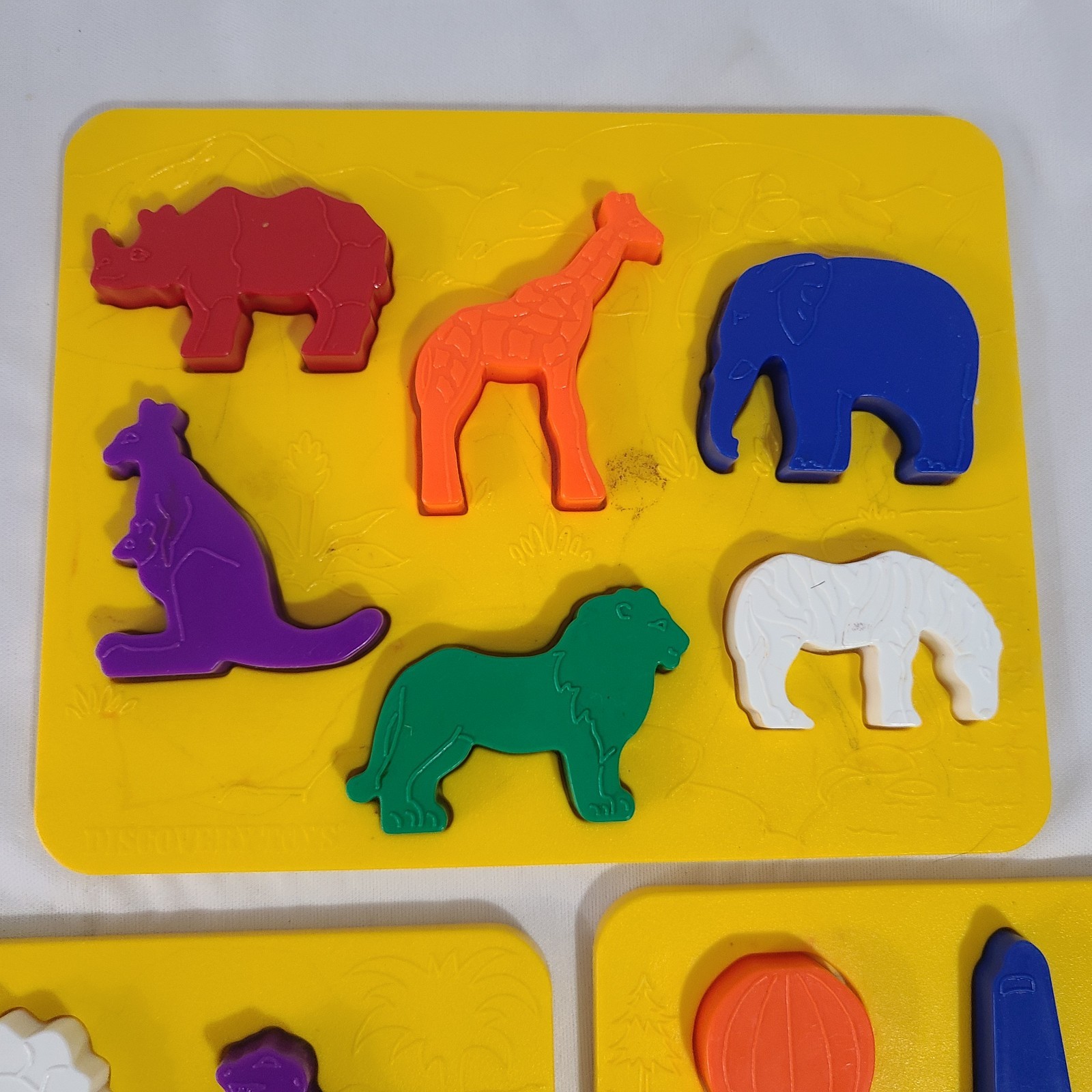 1990 Vintage Discovery Toys Place and Trace Puzzle Complete With Box Art Crafts