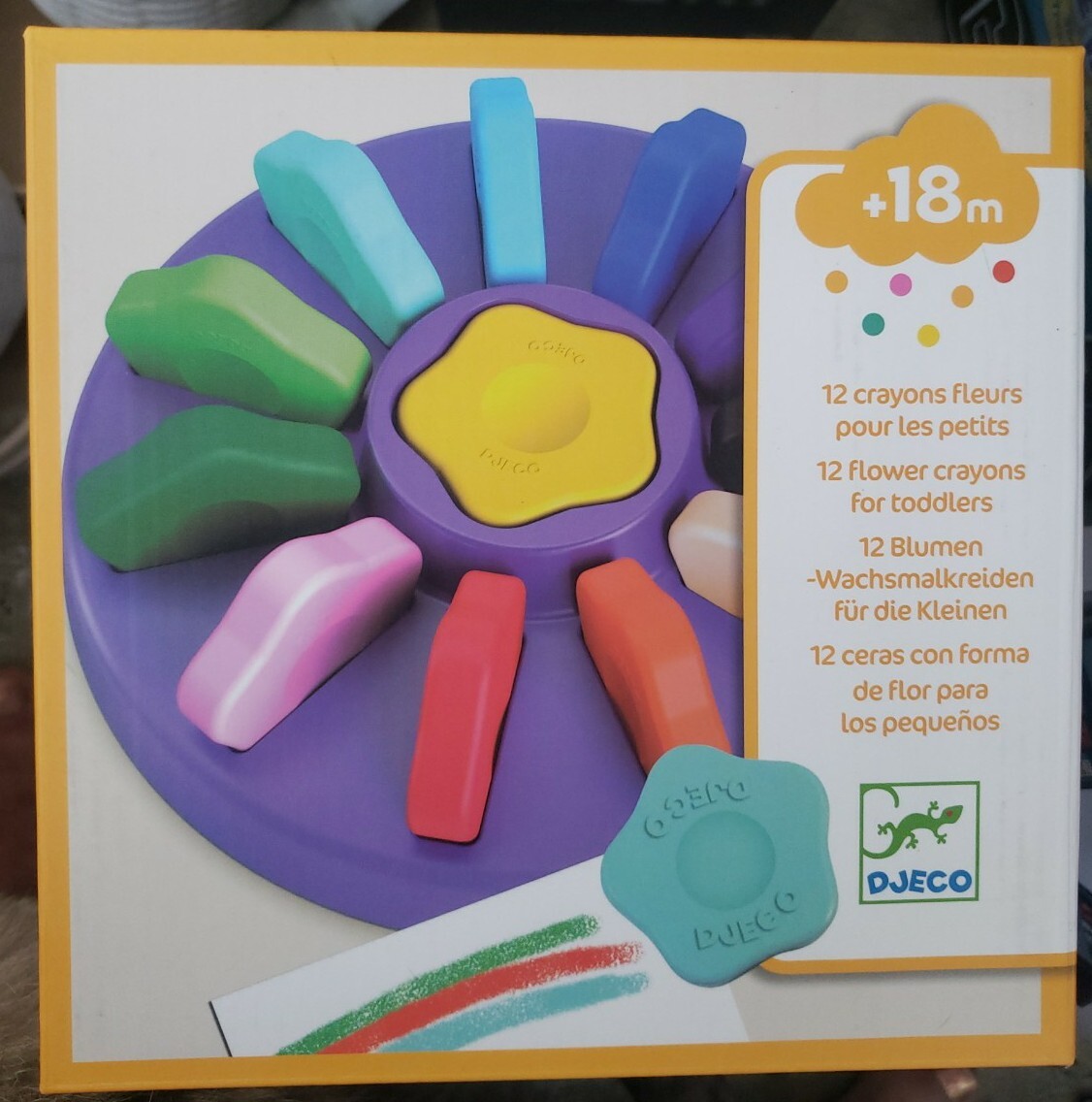Djeco First Crayons – Kid’s Chunky Easy Grip Colouring