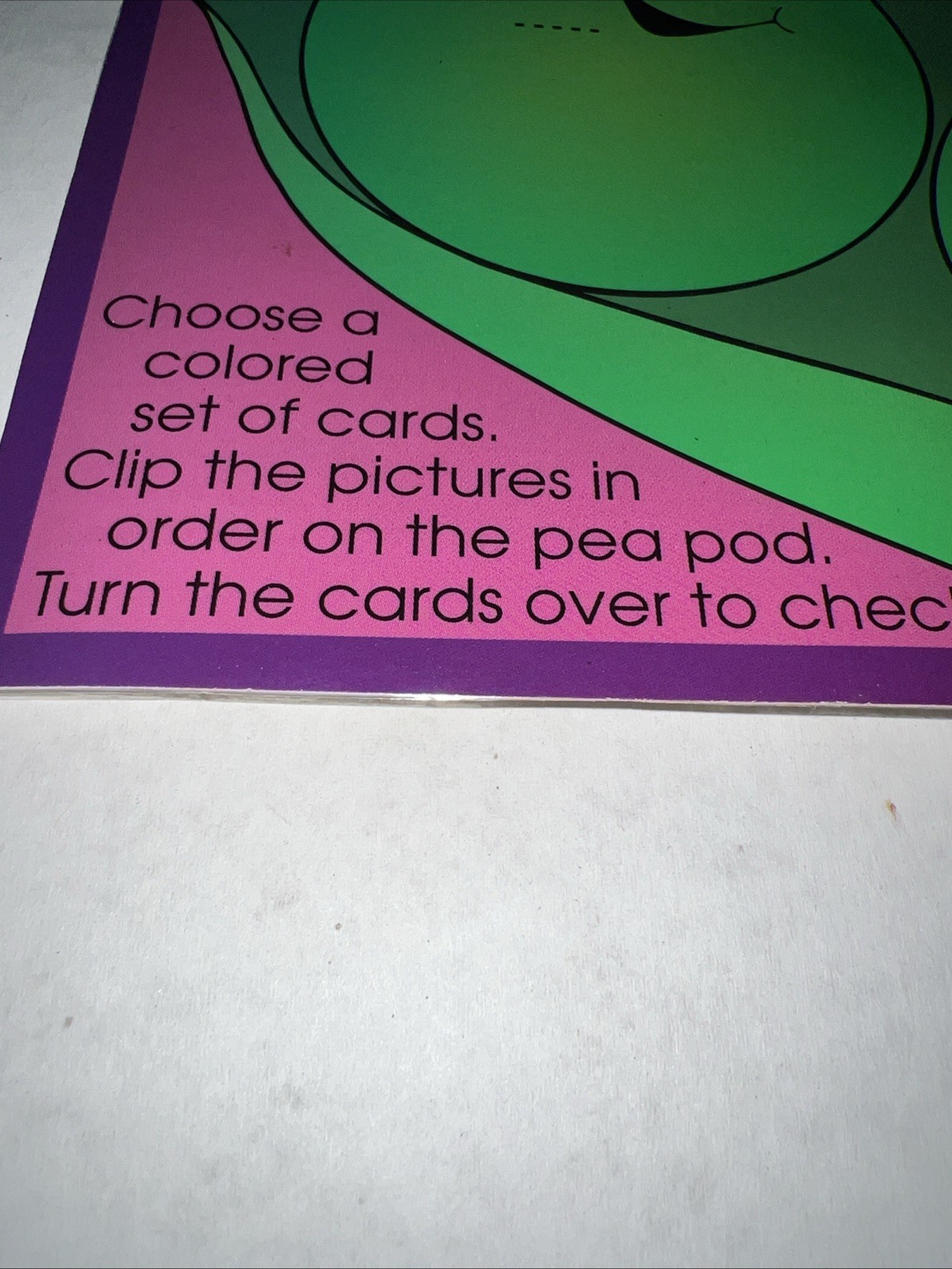Three Peas In A Pod Grades K-1 Sequence Game
