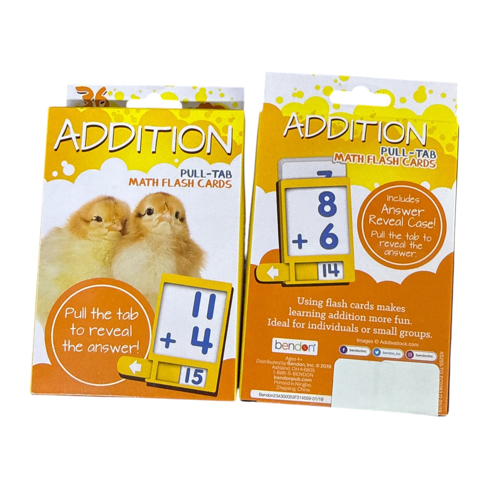 Addition Pull-Tab Math Flash Cards – 36 Interactive Educational Learning Cards