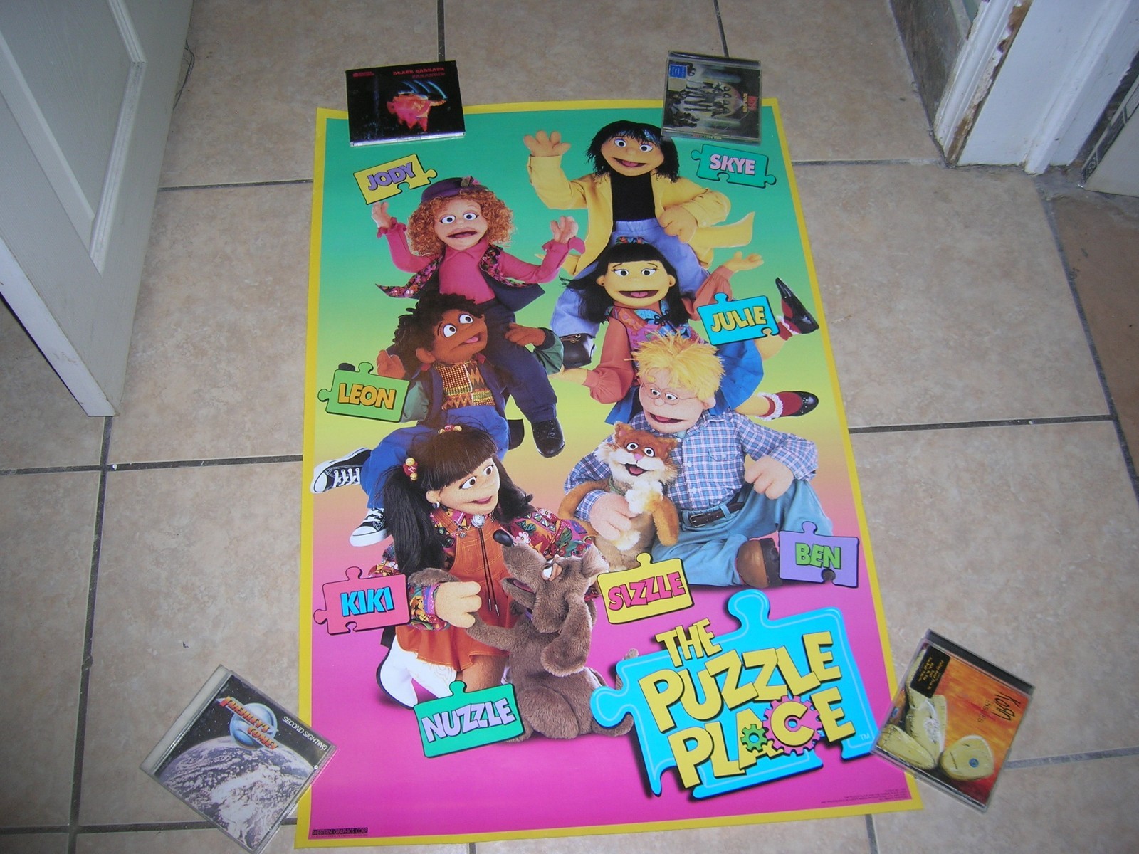 THE PUZZLE PLACE POSTER 1994 VINTAGE 1994 ERA LICENSED WESTERN GRAPHICS