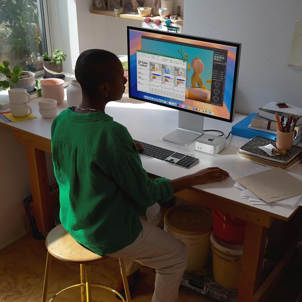 Apple 2024 Mac Mini Desktop Computer with M4 chip with 10‑core CPU and 10‑core