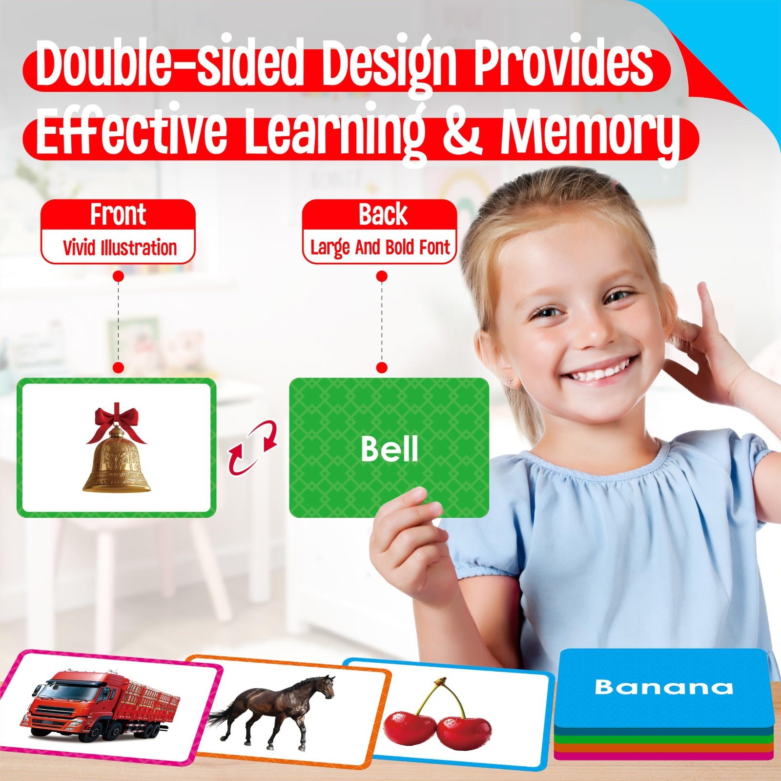 140 Picture-Word Flashcards for Speech Development, ESL & Autism Vocabulary Aid