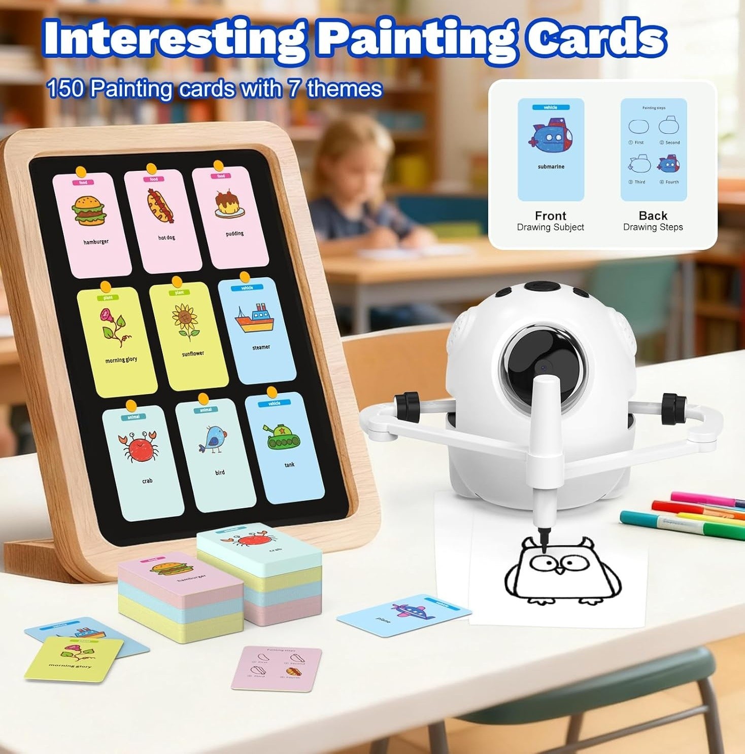 Smart Drawing Robot for Kids Educational Toy Camera Music Auto Drawing Machine 3