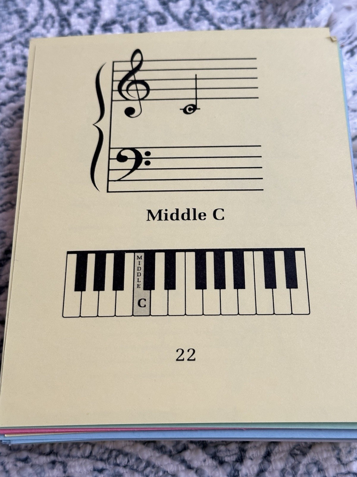 Complete Color Coded Flash Cards For All Beginning Music Students