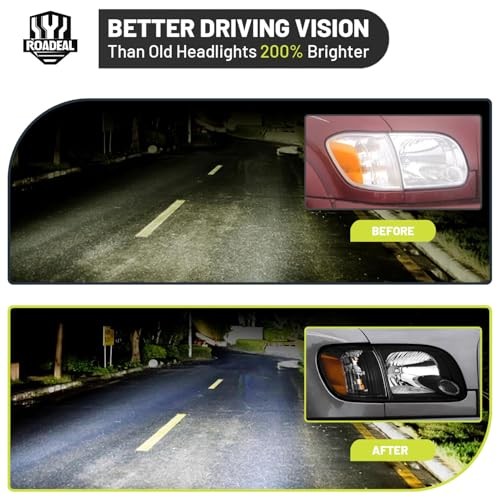 Headlights W/Bulbs for 2005 2006 OE Replacement Black – With H/L Beam Bulbs