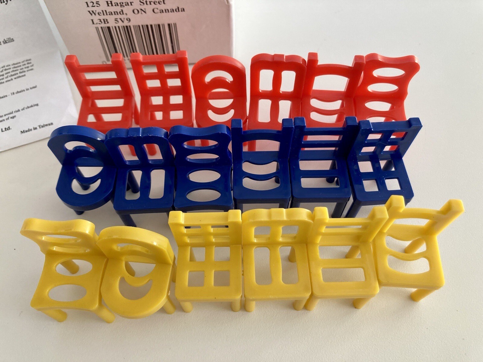 VTG STACKING CHAIR GAME Complete W/Instructions & Original Box