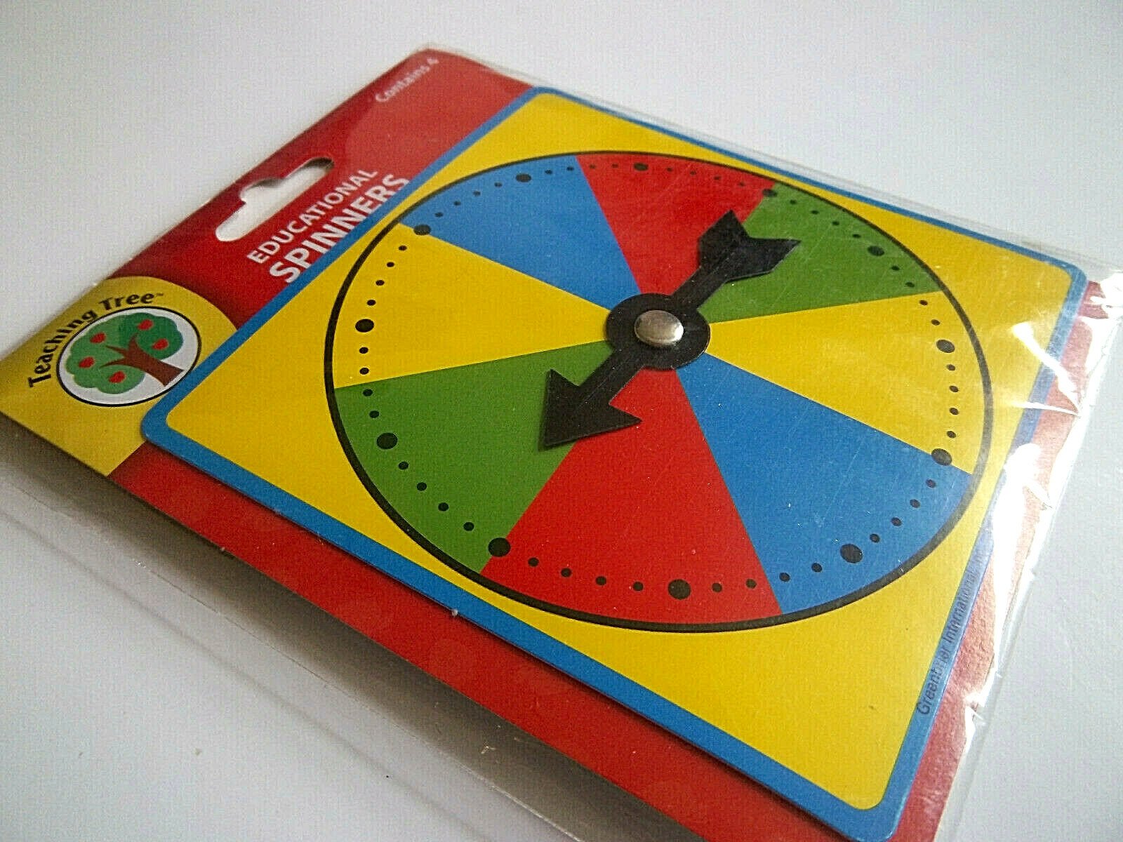 Teaching Tree Educational Spinners Colors 1 Pkg of 4 – New in Pkg