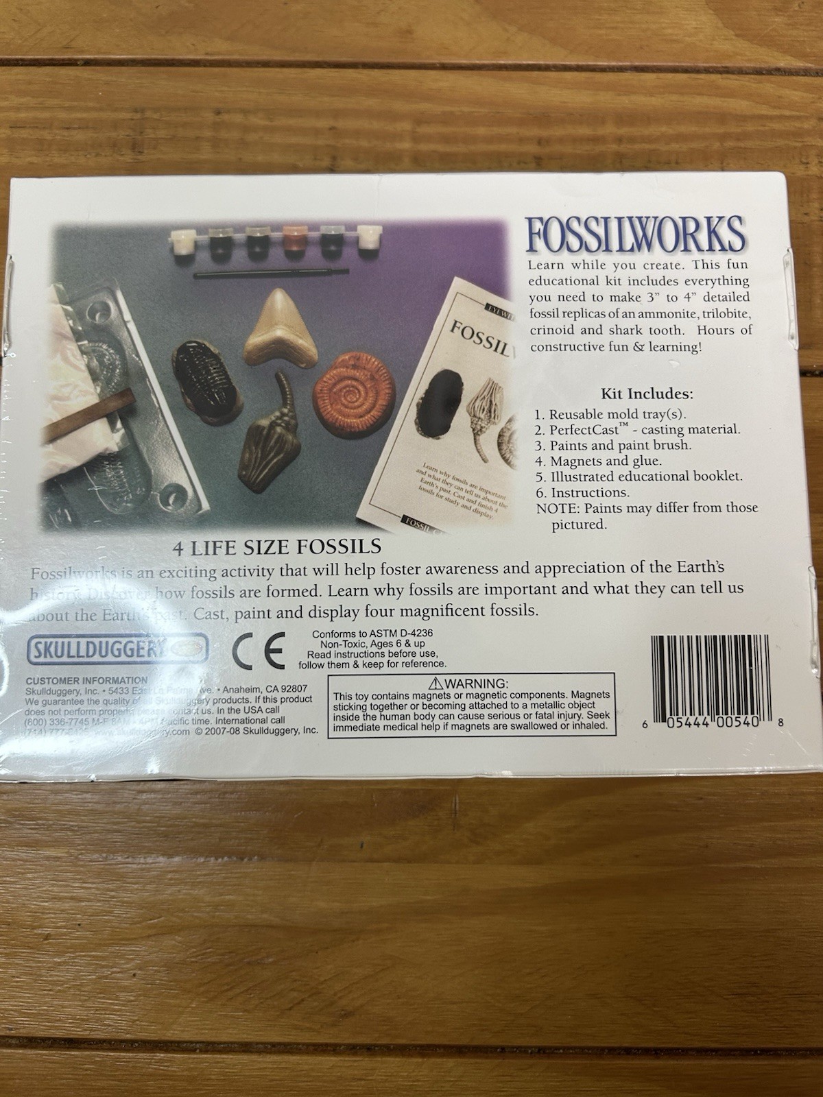 Skullduggery Eyewitness Kits Perfect Cast Fossilworks Cast, Paint, Display NEW
