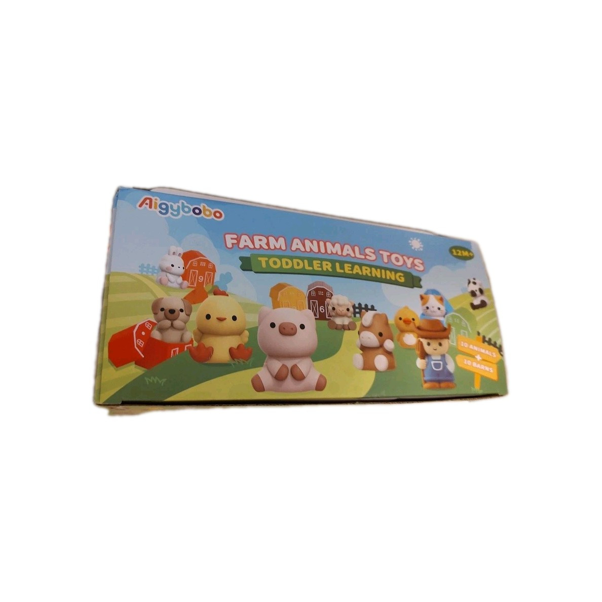 Aigybobo farm animal toddler counting, Matching, Sorting Puppet Learning Toy