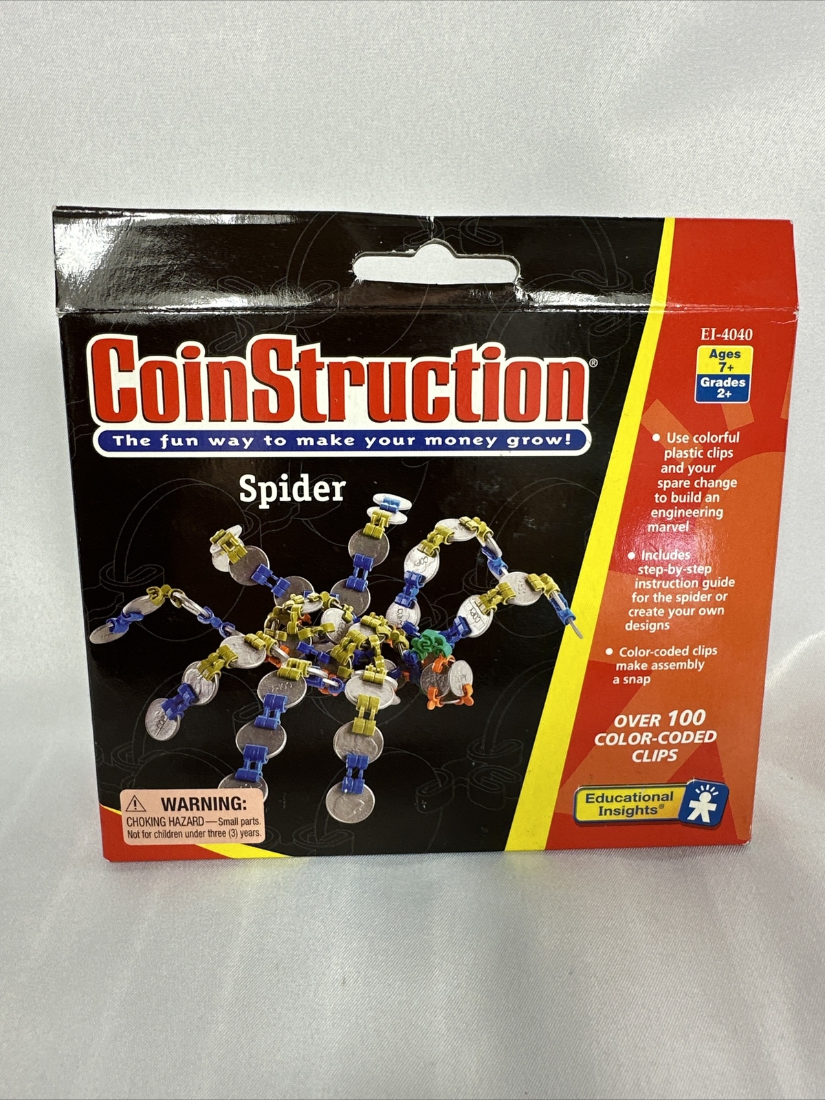 Coin Struction Spider Educational Insights EI-4040 100pc