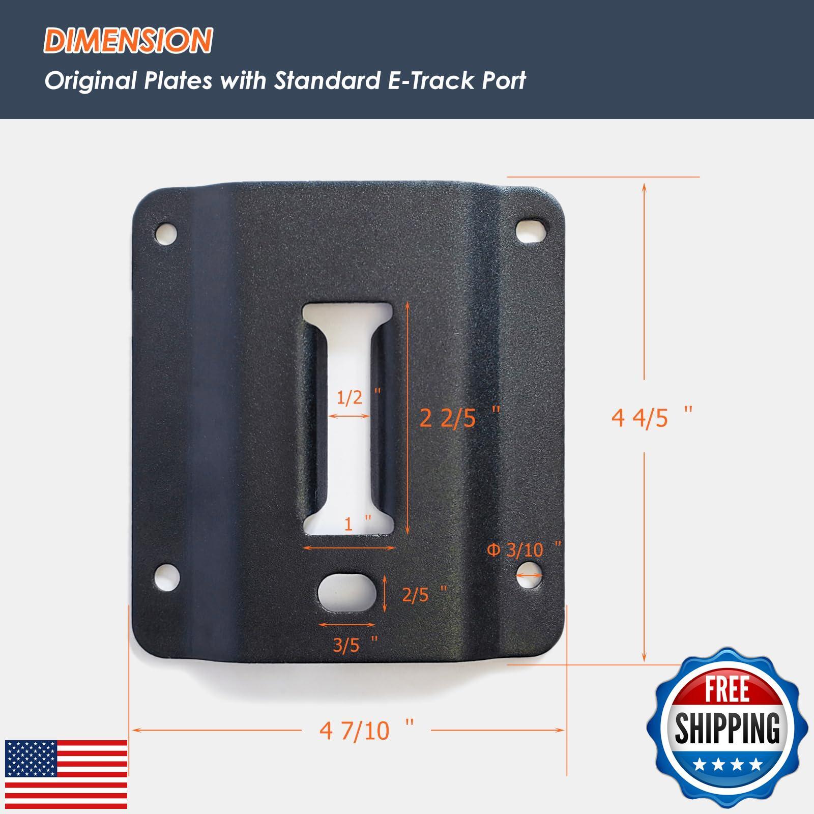 4 Pack Truck Bed Tie Down Anchor Boxlink E Port Bracket Plates Compatible wit