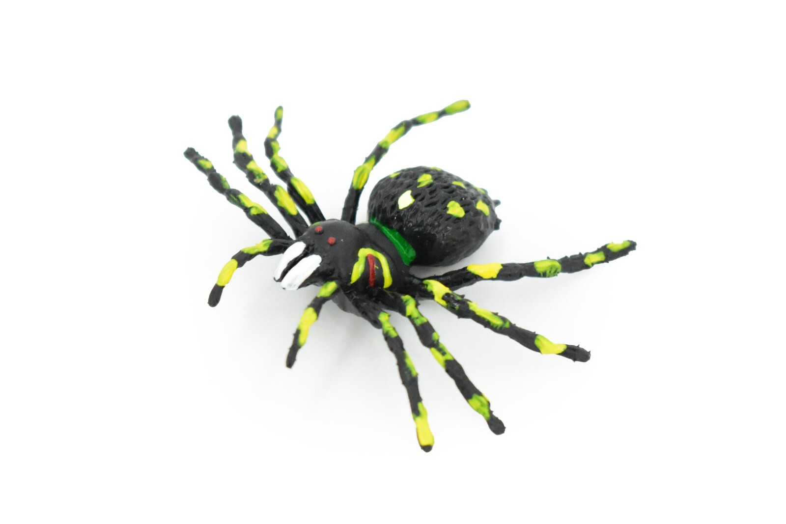 Spider, Yellow Spots, Rubber Insect, Realistic Figure, Model, Replica, Kids 2″