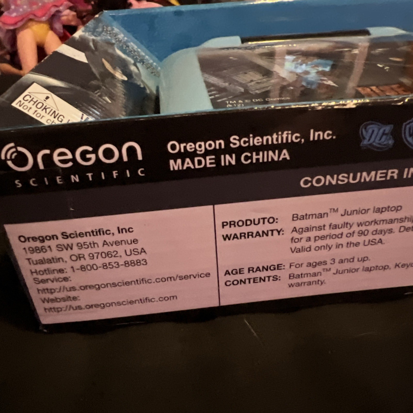 Batman The Dark Knight Rises learning letters laptop New Oregon Scientific