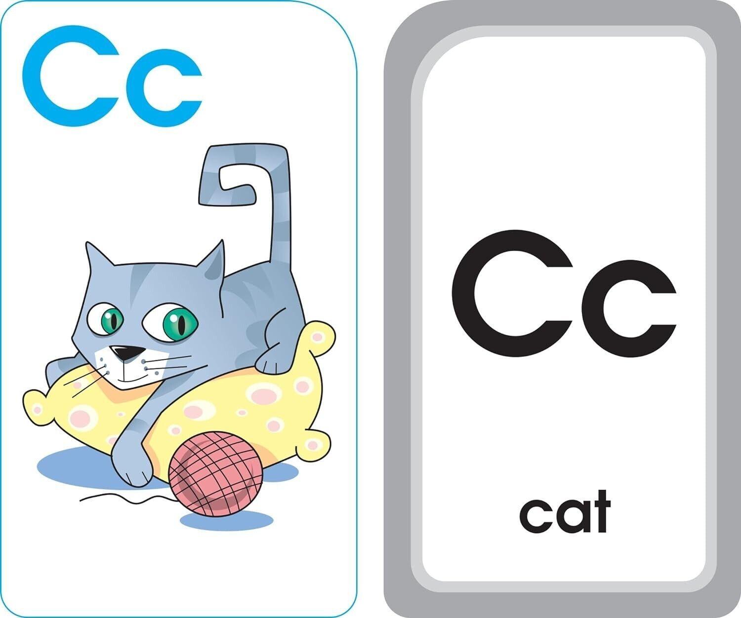 School Zone – Alphabet Fun Flash Cards – Ages 4 to 6, Preschool to Kindergarten