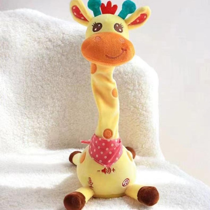 Musical Giraffe Plush Toy With Adjustable Volumes For Child Entertainment