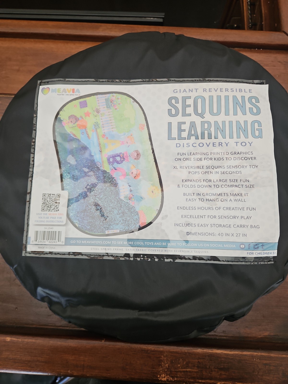 Mevia Toys Autism Giant Reversible Sequins Learning Toy