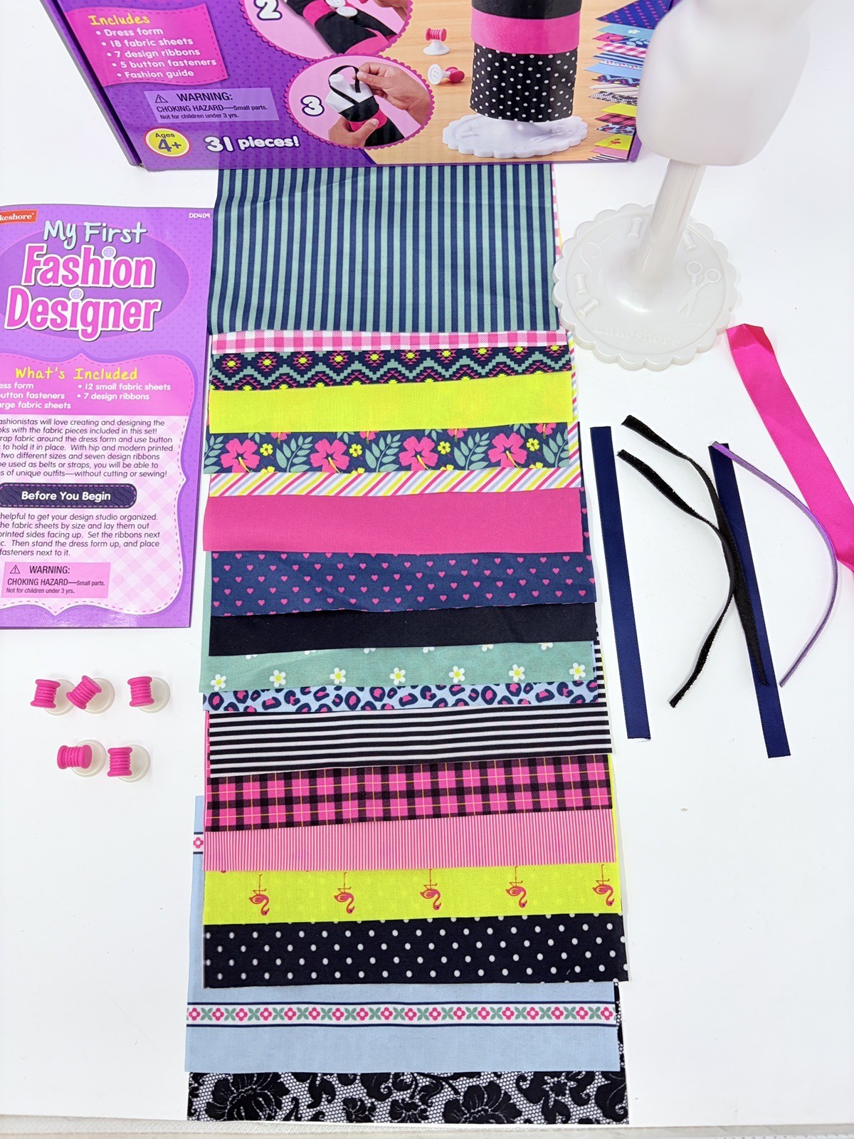 Lakeshore My First Fashion Designer Toy Kit Near Complete