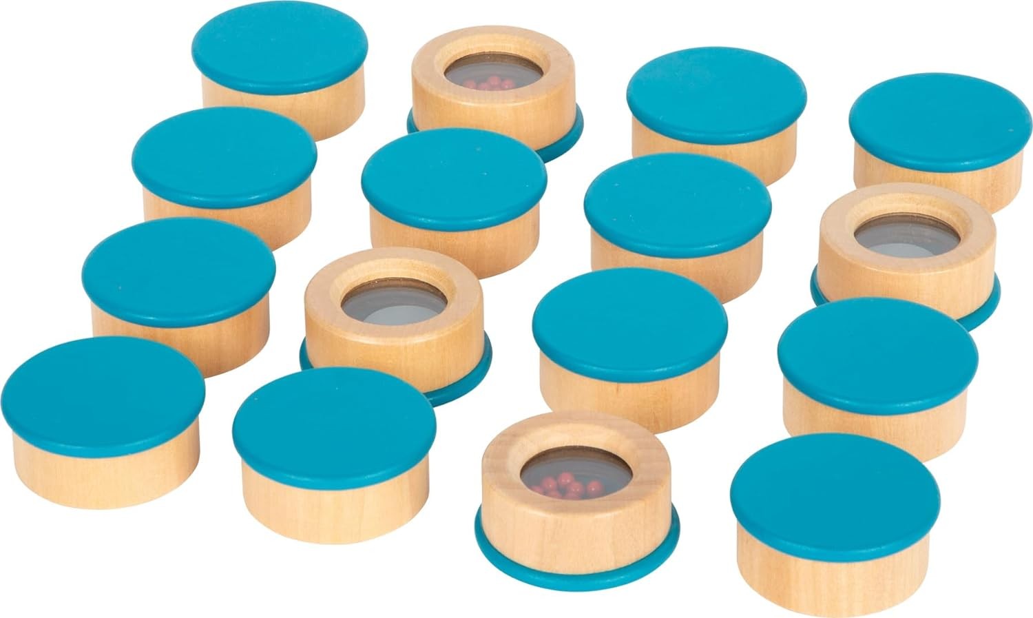 small foot Listening Memory, Kids’ Acoustic Sensory Game, 16 Filled Wood contain