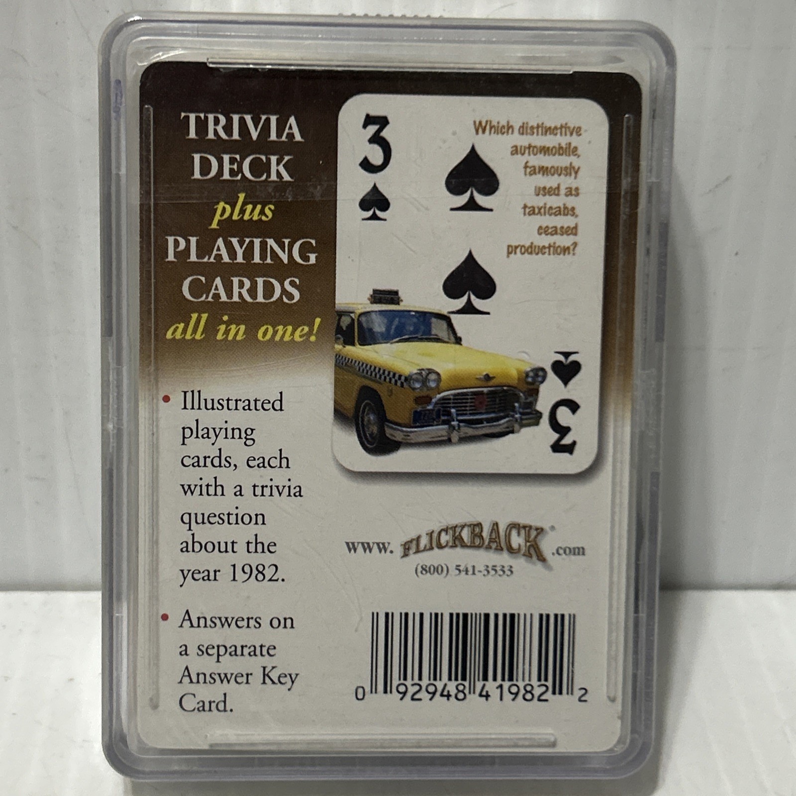 Vintage Trivia Challenge Playing Cards 1982 Unopened NEW/4j