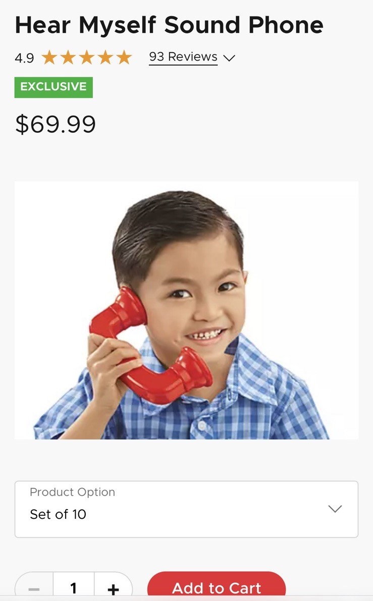 Lakeshore Hear Myself Sound Phones Phonemic Awareness – Set of 10 NEW*SEALED*