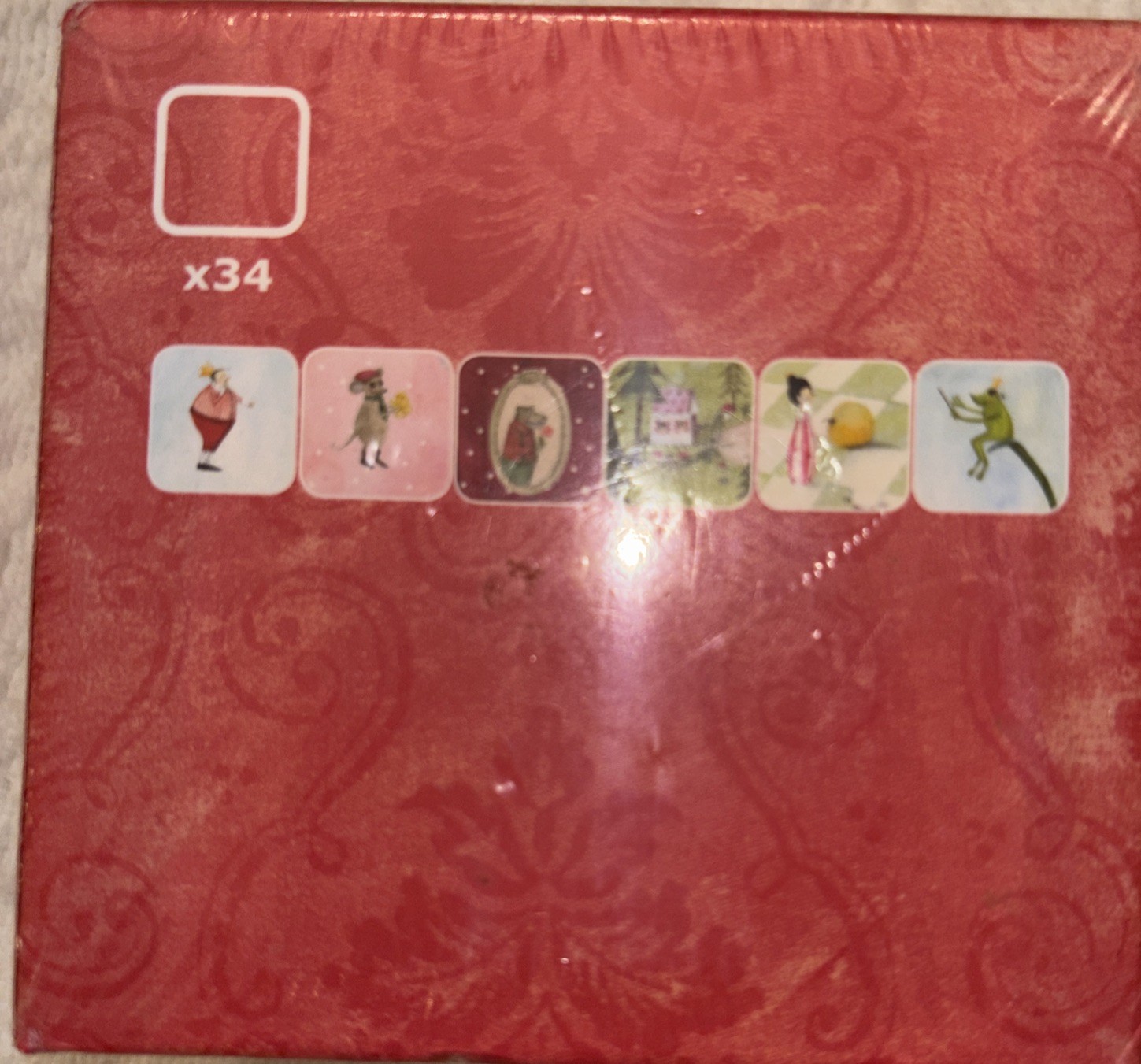 New Sealed IKEA KVACK Memory Matching Card Game Frog Princess Wolf Fairy Tales