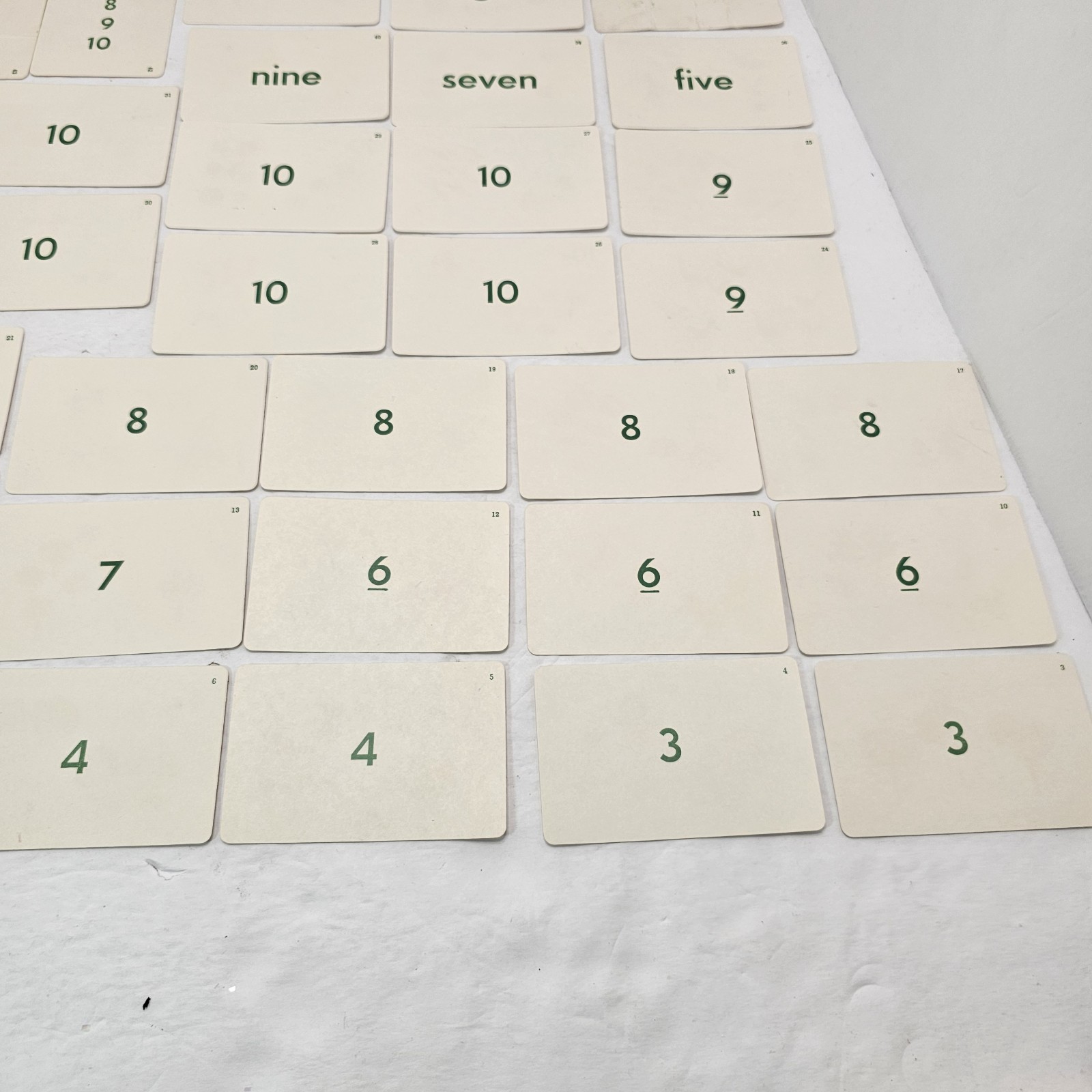 Vintage Whitman Number Concept Flash Playing Cards #4577:39 Complete Ephemera