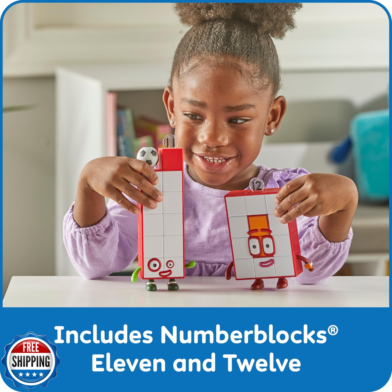 hand2mind Numberblocks Friends Eleven and Twelve Figures, Numbers for Toddler