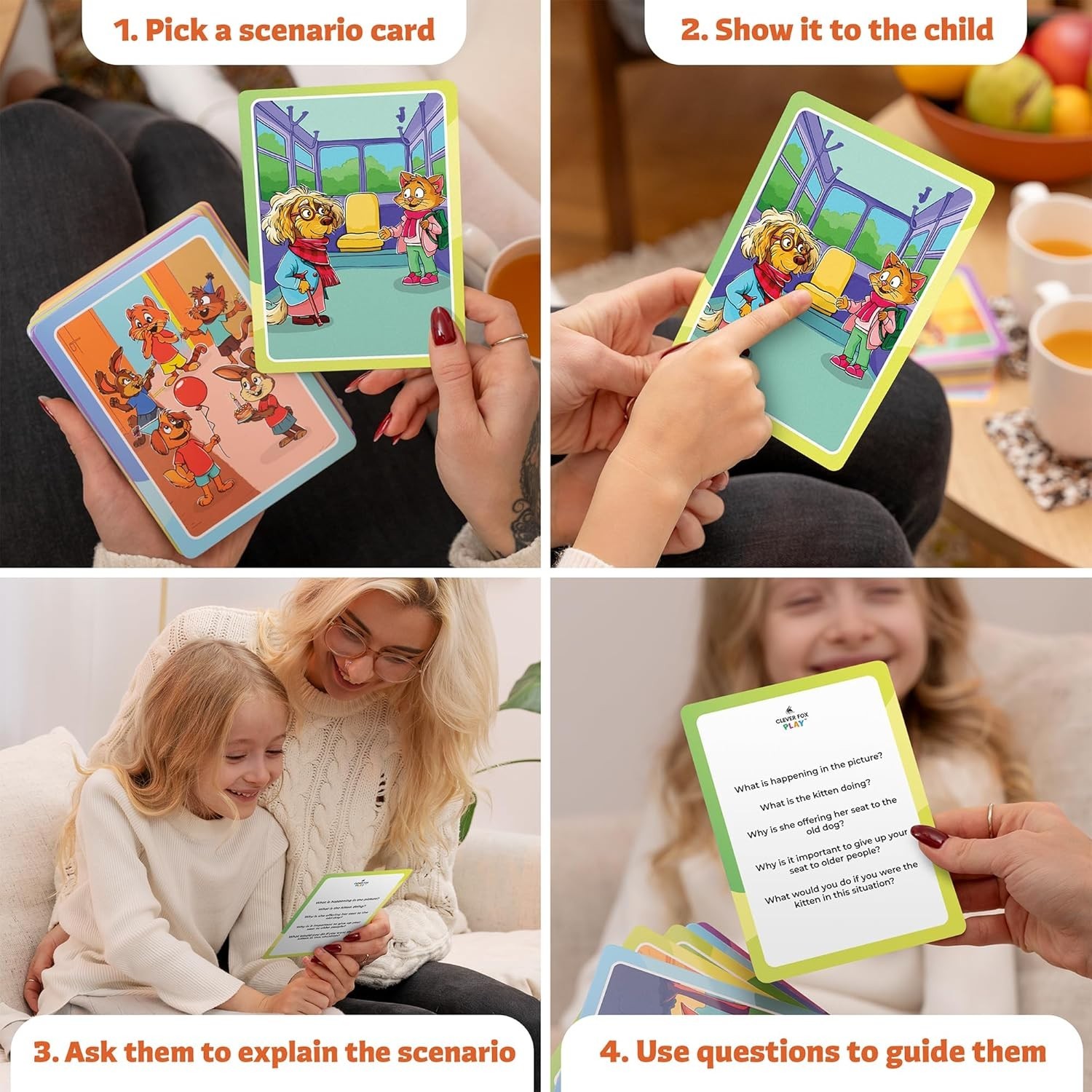 Emotional Intelligence Learning Cards for Kids